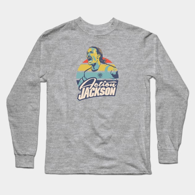 Action Jackson Irvine Long Sleeve T-Shirt by StripTees